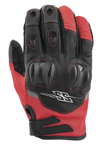 Speed & Strength - Speed & Strength Power and the Glory Leather-Mesh Gloves - 872248 - Red - Small