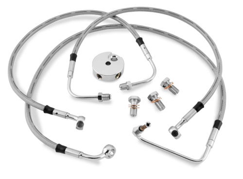 Twin Power - Twin Power DOT Brake Line Kit - Stock Length - Front - HD92131-A