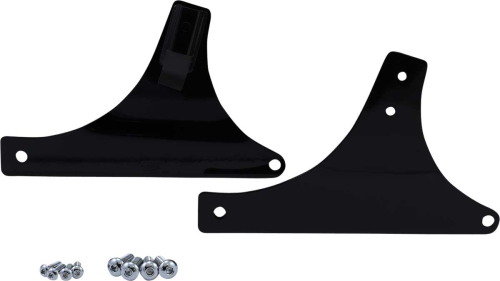 Khrome Werks - Khrome Werks Sissy Bar Sideplates - Black - 263830