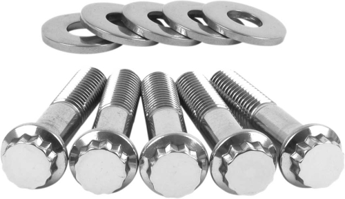 Diamond Engineering - Diamond Engineering Belt and Chain Sprocket 12-Point Polished Stainless Individual Pulley Bolt Kit - PB510S