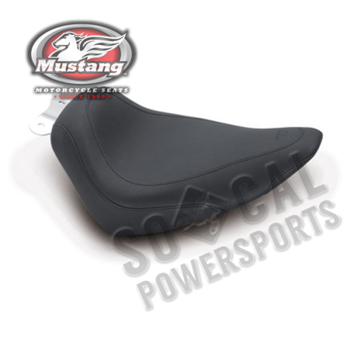 Mustang - Mustang Wide Tripper Solo Seat - Smooth - Black - 76810