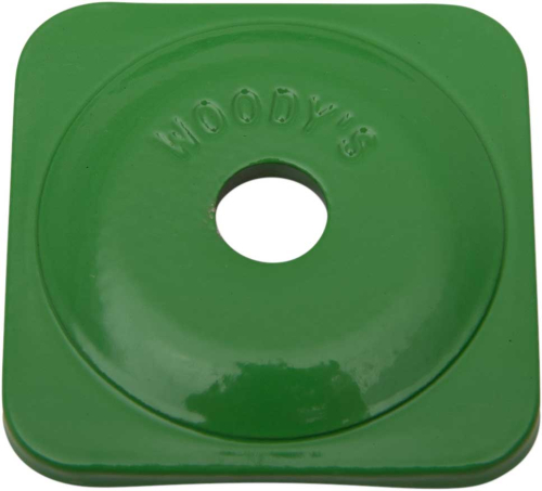 Woodys - Woodys Square Grand Digger Aluminum Support Plates - 5/16in. - Green (48pk.) - ASG-3780-48