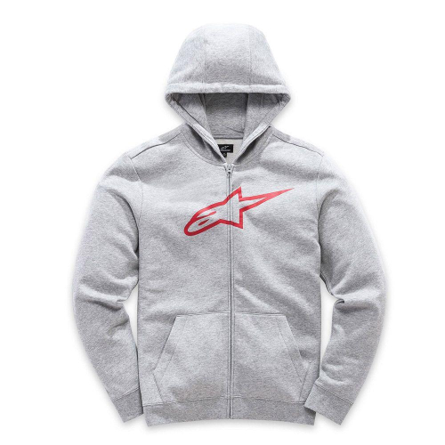 Alpinestars - Alpinestars Ageless Fleece Youth Hoody - 3038-53010-1131-L - Gray/Red - Large