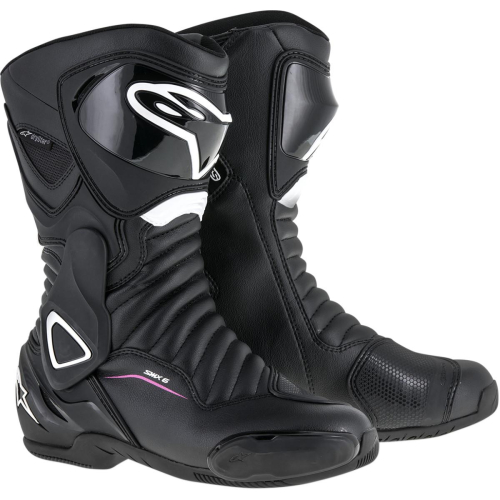 Alpinestars - Alpinestars Stella SMX-6 V2 Drystar Womens Boots - 2243117-1239-39 - Black/White/Pink - 8