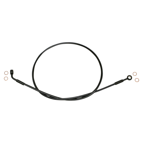 Magnum - Magnum Black Coated XR Stainless Front Brakeline Kit with Black Fittings - 44in. Total Length - SBB0607-44