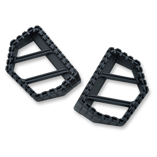 Kuryakyn - Kuryakyn Riot Mini Floorboards - Blasted Satin Black - 3597