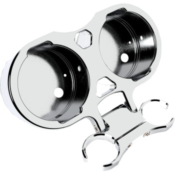 LA Choppers - LA Choppers T-Bar Gauge Relocation Kits - 1-1/2in. - Chrome - LA-7398-22C