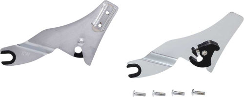 Khrome Werks - Khrome Werks Sissy Bar Side Plates - Chrome - 263770