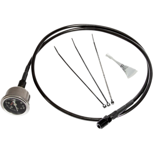 Feuling - Feuling Remote Oil Pressure Gauge/ Line Kit - Black - 9045