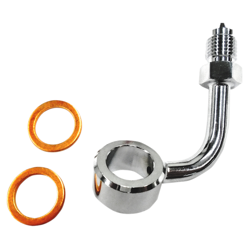 Magnum - Magnum Trike Upper Brake Line Adapter - Chrome - 37019