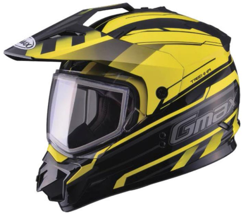 G-Max - G-Max GM11S Trekka Snow Sport Helmet - XF-3-72-7135XS - Black/Yellow - X-Small