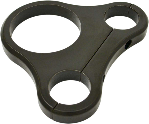 Drag Specialties - Drag Specialties Tee-Bar Single Gauge Mount for 1 1/4in. T-Bars - 2.375/2.4in. Mini Gauges - Gloss Black - 2201-0202