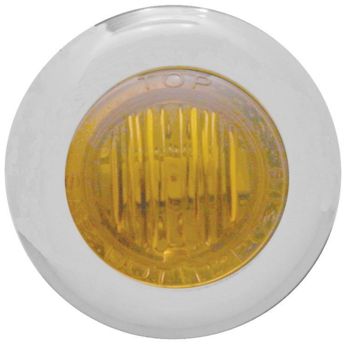 Pro-One Performance - Pro-One Performance LED Mini Marker Light - Dual Function Circuit - Red LED - Amber Lens - 402210