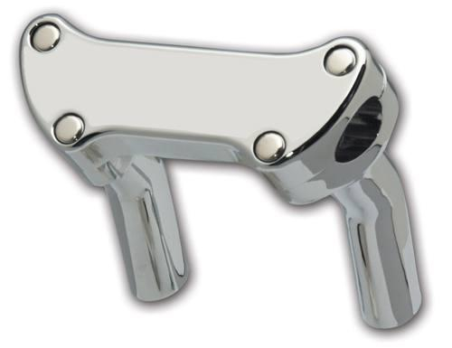 Pro-One Performance - Pro-One Performance Chrome Billet 4in. Handlebar Riser Kit - Smooth - 801260