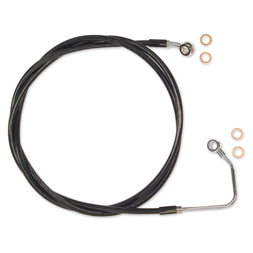 Magnum - Magnum Black Coated XR Stainless Upper Front Brakeline Kit - 74in. Total Length - SBC140474