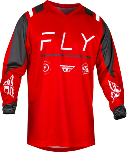 Fly Racing - Fly Racing F-16 Jersey - 377-923L - Red/Charcoal/White - Large