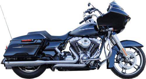 S&S Cycle - S&S Cycle GNX 4.5in. Slip-On Mufflers - Chrome w/Tuxedo Black End Caps - 550-1079