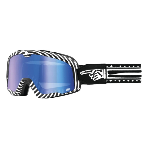 100% - 100% Barstow Death Spray Goggles - 50000-00002 - Death Spray / Blue Mirror lens - OSFM