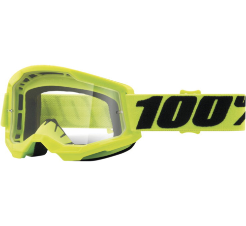 100% - 100% Strata 2 Goggles - 50027-00003 - Yellow / Clear Lens - OSFM