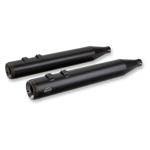 S&S Cycle - S&S Cycle Grand National Slip-On Muffler - 4in - Black - 550-0694