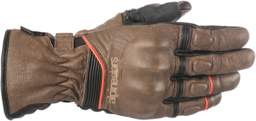 Alpinestars - Alpinestars Cafe Divine Drystar Leather Gloves - 3528318-82-3X - Brown/Black - 3XL
