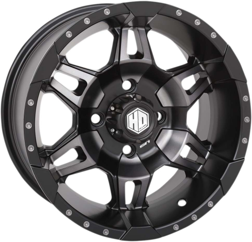 STI - STI HD7 Alloy Wheel - 14x7 - 5+2 Offset - 4/110 - Matte Black/Smoke - 14HD710