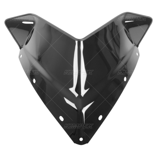 Kimpex - Kimpex Polycarbonate Windshield - Low - Black Opaque - 06240