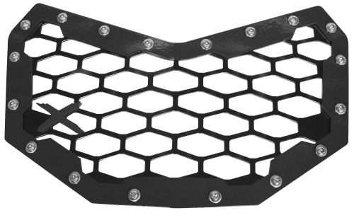ModQuad - ModQuad Front Grill - 2 Panel - Black/Black with Black Logo - CA-FG-X3-BBLK