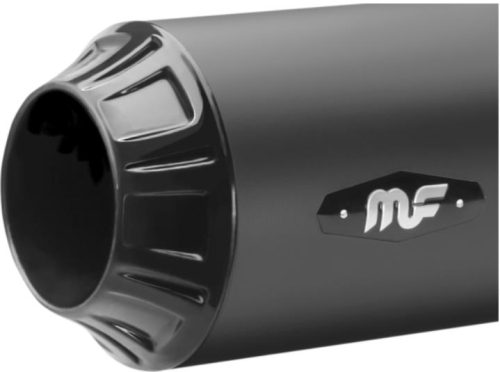 MagnaFlow - MagnaFlow 4in. Riot Slip-On Muffler - Black w/ Black End Caps - 7201002