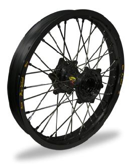Pro-Wheel - Pro-Wheel MX Front Wheel Set - 19x1.40 - Black Rim/Black Hub - 23-13622