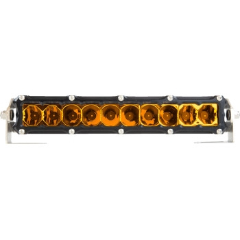 Heretic Studio - Heretic Studio 6-Series Light Bar - 10in.(12in. x 2in. x 1.5in.)-Black Combination Spot/Flood Light with Amber Lens - 51006