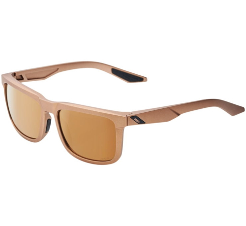 100% - 100% Blake Sunglasses - 60028-00009 - Matte Copper Chromium / HiPer Copper Lens - OSFM