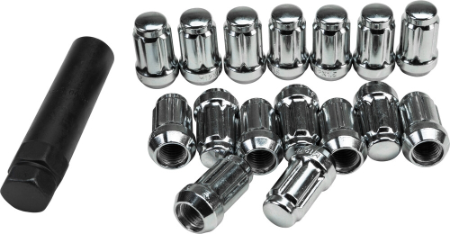 AWC - AWC 12mm x 1.50 Splined Tapered Lug Nut with Key - 16 pack - RLUG-CS20C