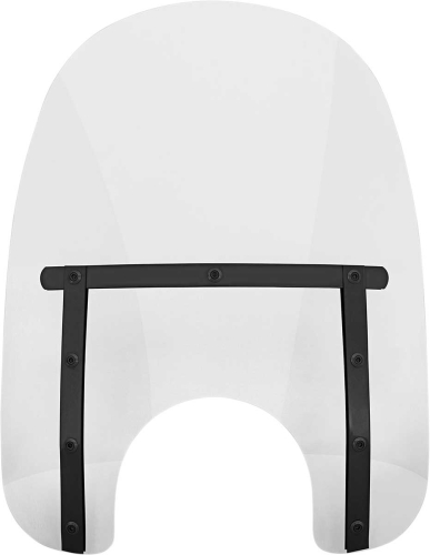 Memphis Shades - Memphis Shades Memphis Slim Windshield (7in. Cutout) - 17in. - Night Shades Clear - MEB4210