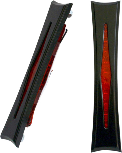 Accutronix - Accutronix Diamond LED Bag Lights - Black Anodized - Red LEDs - BL01-IB