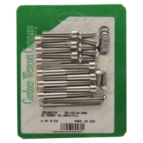 Gardner-Westcott - Gardner-Westcott Primary Stainless Steel Socket-Head Bolt Kit - SP-10-24-08N