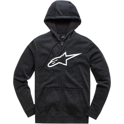 Alpinestars - Alpinestars Ageless II Fleece Zip-Front Hoody - 1038-53052-1020-2XL - Black/White - 2XL