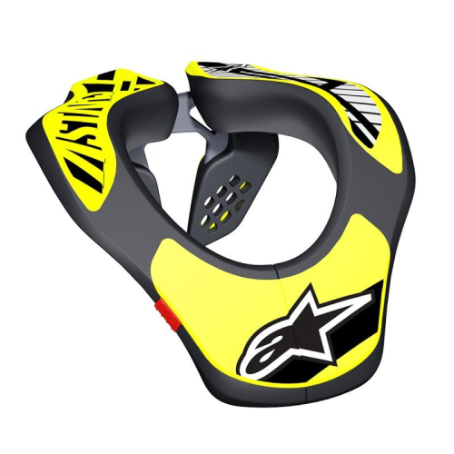 Alpinestars - Alpinestars Youth Neck Support - 6540118-155-OS - Black/Yellow Fluo - OSFM