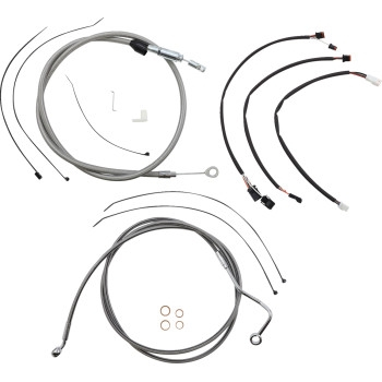 Magnum - Magnum XR Stainless Dot Handlebar Installation Kit - 12in-14in. - Chrome Fittings - 5891151