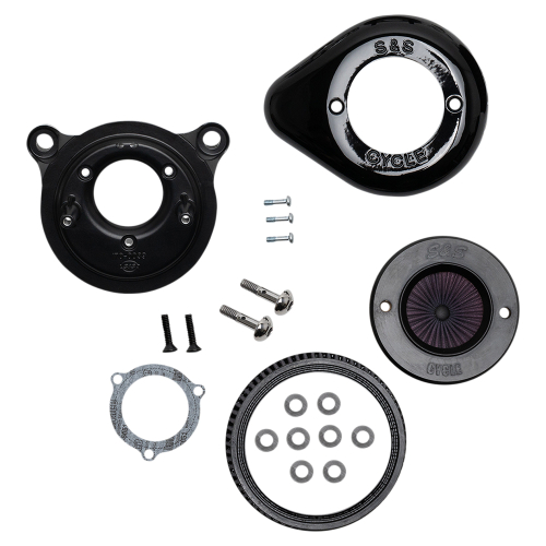 S&S Cycle - S&S Cycle Air Stinger Stealth Air Cleaner Kit - Gloss Black - 170-0720