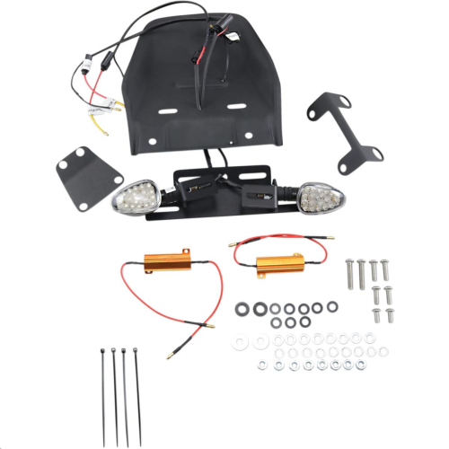 Targa - Targa Tail Kit with LED Turn Signals - Black/Clear - 22-181LED-L