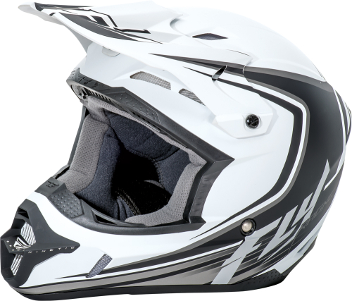 Fly Racing - Fly Racing Kinetic Fullspeed Youth Helmet - 73-3371YL - Matte White/Black - Large