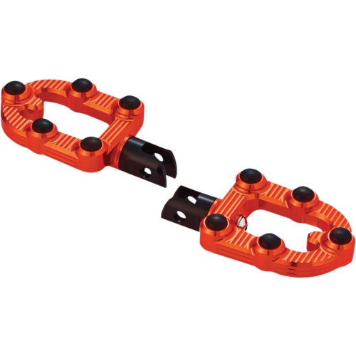 Arlen Ness - Arlen Ness MX Footpegs - Orange Anodized - 07-969