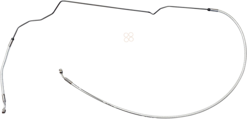 Magnum - Magnum Braided Front Brake Line - Stock - Sterling Chromite - AS375029