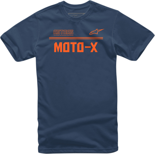 Alpinestars - Alpinestars Astars Moto-X T-Shirt - 1213720247032M - Navy/Orange - Medium