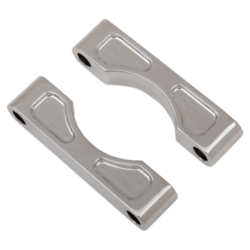 Klock Werks - Klock Werks Tire Hugger Front Fender Mounting Blocks for 16in./17in./18in. Tire - Chrome Finish - KWFS-01-0103-C