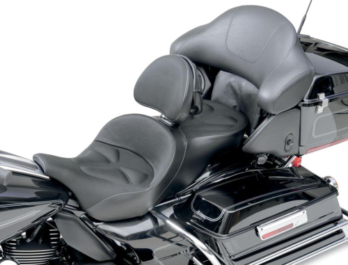 Saddlemen - Saddlemen Explorer G-Tech Seat - Memory Foam and Fabric with Driver Backrest - 806-04-03011
