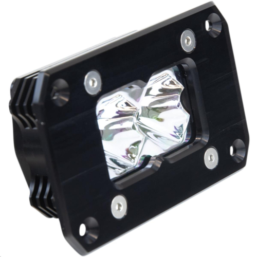 Heretic Studio - Heretic Studio 6-Series Flood Light - Black Flush Mount - 2in. - 50203