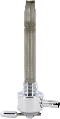 Pingel - Pingel Power-Flo Fuel Valve - 3/8in. NPT Round - 180 Deg. Outlet Facing Inward - Smooth - 6211-CR