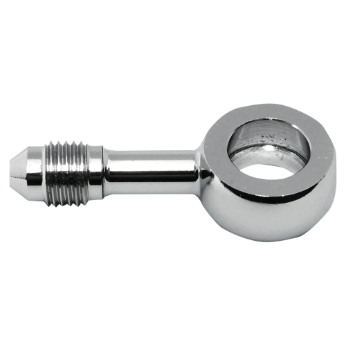 Magnum - Magnum 7/16in. Banjo X AN-3 Brake Line Fitting - 180 Deg. - Chrome - 1703-40